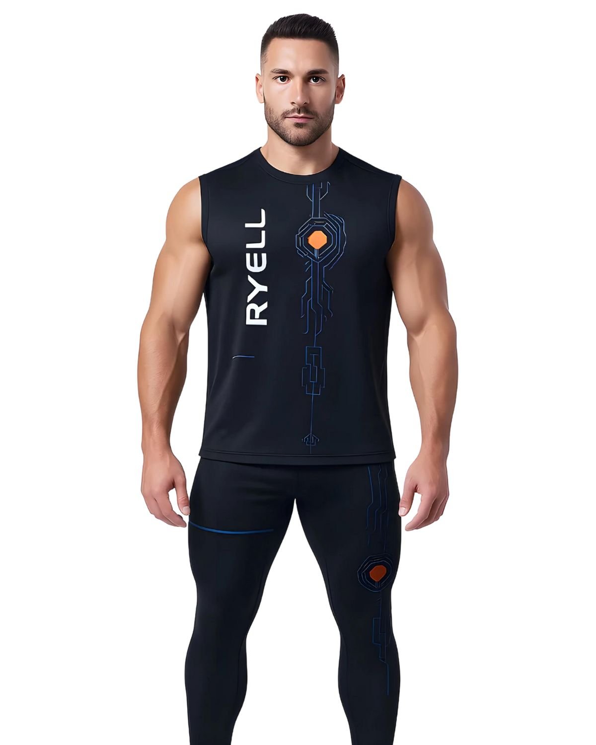 LEGGINGS Hitech Full Blue 18 - immagine 3